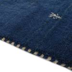 Loper Gabbeh Uni wol - Blauw - 80 x 300 cm