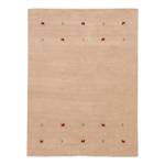 Wollteppich Gabbeh Uni Wolle - Beige - 200 x 290 cm