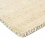 Tapis en laine Gabbeh Uni Blanc - 120 x 170 cm