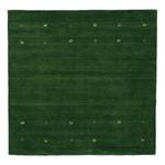 Wollen vloerkleed Gabbeh Uni Vierkant wol - Groen - 150 x 150 cm