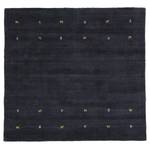 Wollen vloerkleed Gabbeh Uni Vierkant wol - Zwart - 200 x 200 cm