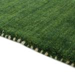 Tapis de couloir Gabbeh Uni Vert - 80 x 450 cm