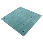 Tapis en laine Gabbeh Uni carré Turquoise - 60 x 60 cm