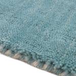 Tapis en laine Gabbeh Uni carré Turquoise - 60 x 60 cm