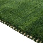 Tapis en laine Gabbeh Uni Vert - 60 x 90 cm