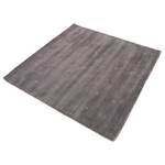 Wollen vloerkleed Gabbeh Uni Vierkant wol - Grijs - 60 x 60 cm