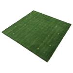 Wollen vloerkleed Gabbeh Uni Vierkant wol - Groen - 120 x 120 cm