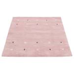 Tapis en laine Gabbeh Uni carré Rose foncé - 60 x 60 cm