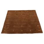 Tapis en laine Gabbeh Uni carré Marron - 60 x 60 cm