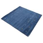 Tappeto quadrato Gabbeh Uni lana - Blu - 60 x 60 cm