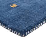 Tappeto quadrato Gabbeh Uni lana - Blu - 60 x 60 cm