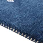 Tapis en laine Gabbeh Uni carré Bleu - 60 x 60 cm