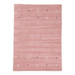 Tapis en laine Gabbeh Uni Rose foncé - 60 x 90 cm