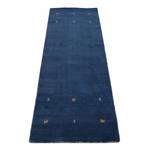 Loper Gabbeh Uni wol - Blauw - 60 x 180 cm