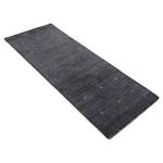 Tapis de couloir Gabbeh Uni Noir - 80 x 600 cm