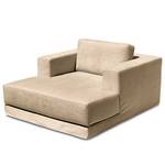 Fauteuil XXL Grety avec housse amovible Tissu Stormy: Beige