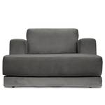 Fauteuil XXL Grety avec housse amovible Tissu Stormy: Gris foncé