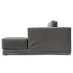 Fauteuil XXL Grety avec housse amovible Tissu Stormy: Gris foncé