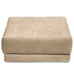 Polsterhocker Grety mit Wechselbezug Webstoff Stormy: Beige