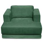 XXL-fauteuil Grety met extra hoes Geweven stof Stormy: Groen