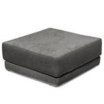 Housse amovible Grety pour repose-pieds Tissu Stormy: Gris foncé