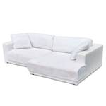 Wechselbezug Grety Ecksofa Webstoff Stormy: Beige - Longchair davorstehend rechts