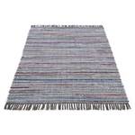 Katoenen vloerkleed Kelim Chindi katoen/polyester - Grijs - 200 x 290 cm