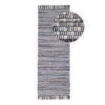 Tapis de couloir Kelim Chindi Gris - 60 x 180 cm