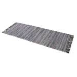 Tapis de couloir Kelim Chindi Gris - 60 x 180 cm