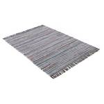 Tapis en coton Kelim Chindi Gris - 160 x 230 cm