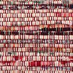 Tapis en coton Kelim Chindi Rouge - 140 x 200 cm