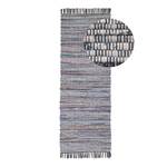 Loper Kelim Chindi katoen/polyester - Grijs - 80 x 400 cm