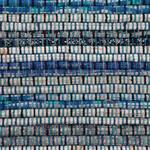 Loper Kelim Chindi katoen/polyester - Blauw - 75 x 200 cm