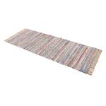 Tapis de couloir Kelim Chindi Taupe - 80 x 400 cm