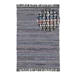 Tapis en coton Kelim Chindi Noir - 120 x 170 cm