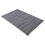 Tapis en coton Kelim Chindi Noir - 120 x 170 cm