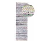 Passatoia Kelim Chindi cotone / poliestere - Beige - 75 x 240 cm