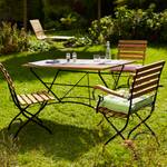 Chaises de jardin PARKLIFE - Lot de 2 Bois d’acacia certifié® FSC / Métal - Noir