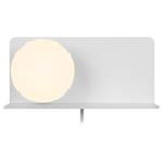 Lampada da parete Lillibeth Alluminio - 1 punti luce - Bianco