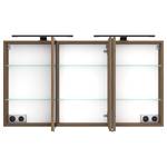 Badkamerset Rothbury 2-delig type B incl. verlichting - Canello eikenhouten look - Wit - Breedte: 120 cm