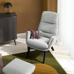 Fauteuil GARBO met houten pootjes Corduroy Snor: Grijs - Zwart