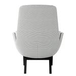 Fauteuil GARBO met houten pootjes Corduroy Snor: Grijs - Zwart