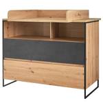 Verschoningscommode Lareille Artisan eikenhouten look/antracietkleurig