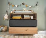 Verschoningscommode Lareille Artisan eikenhouten look/antracietkleurig