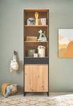 Open kast Lareille Artisan eikenhouten look/antracietkleurig