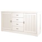 Dressoir Casares geribbeld type A massief pijnboomhout - Pijnboomhout wit