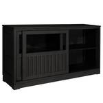 Sideboard Casares Geriffelt Typ B Pinie Massiv - Schwarz