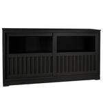 Sideboard Casares Geriffelt Typ B Pinie Massiv - Schwarz