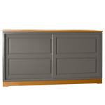 Sideboard Casares Geriffelt Typ E Pinie Massiv - Grau / Pinie Braun