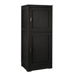 Buffet haut Casares lisse Pin massif - Noir - 2 porte - Butoir à droite - Sans